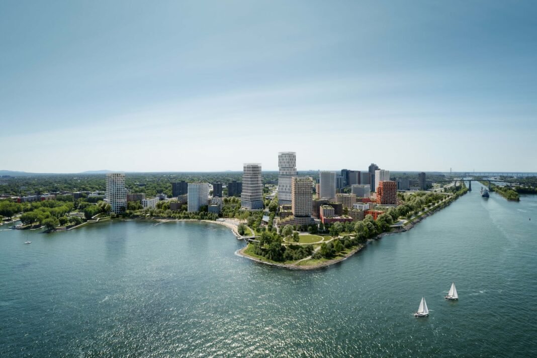 An artist’s impression of the planned Pointe-de-Longueuil development.