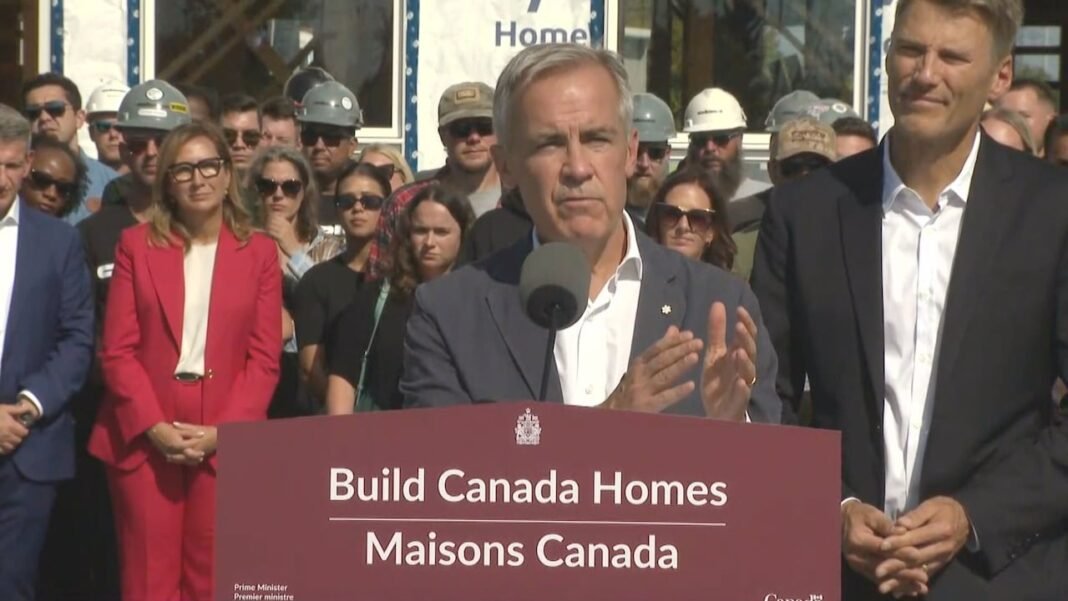 Carney announces Build Canada Homes, details $13B in funding for home construction