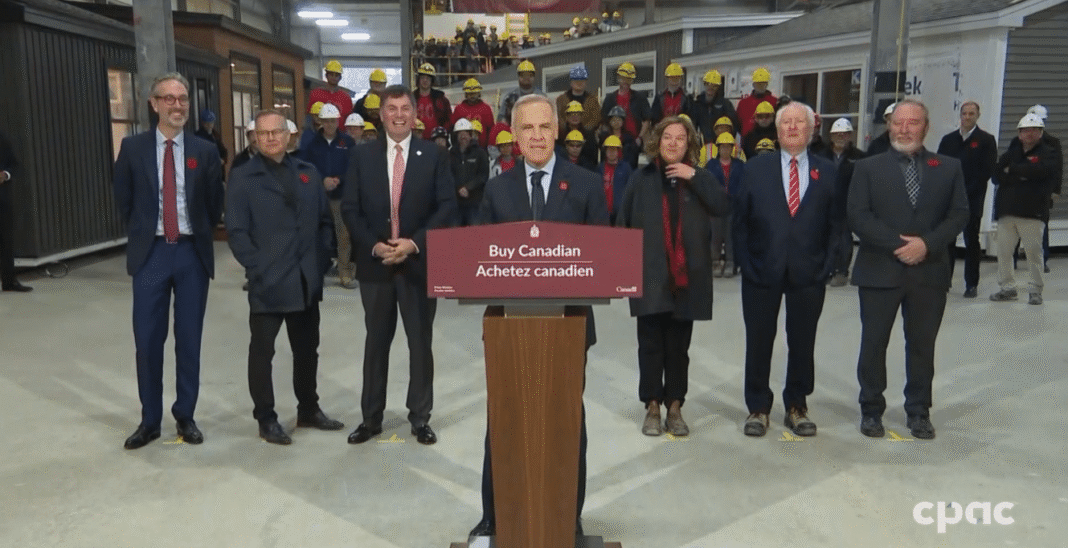 PM says ‘buy Canadian’ policy will put Canadian materials and resources at the centre of housing and major project construction